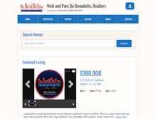 Tablet Screenshot of debenedettorealty.com
